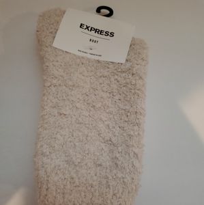 NWT Express Fuzzy Boot Socks